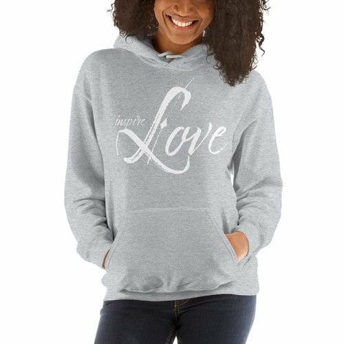 Womens Hoodie - Pullover Hooded Sweatshirt - Graphic/inspire Love