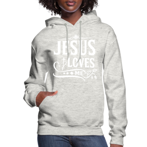 Womens Hoodie - Jesus Loves
