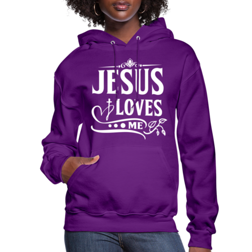 Womens Hoodie - Jesus Loves