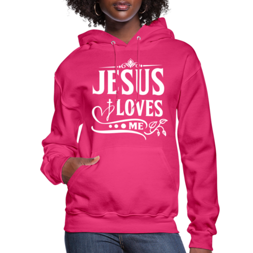 Womens Hoodie - Jesus Loves