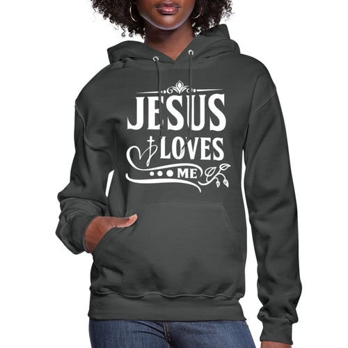Womens Hoodie - Jesus Loves