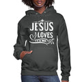 Womens Hoodie - Jesus Loves