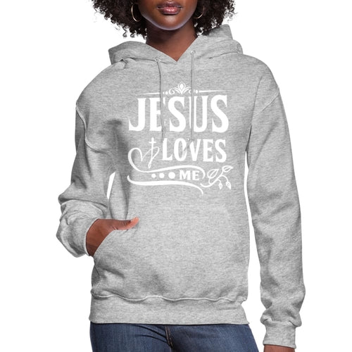 Womens Hoodie - Jesus Loves