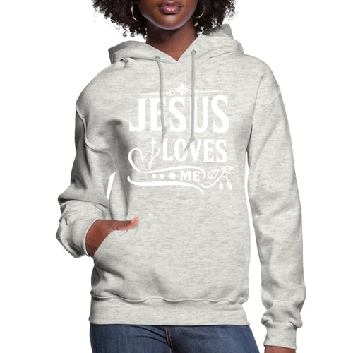 Womens Hoodie - Jesus Loves