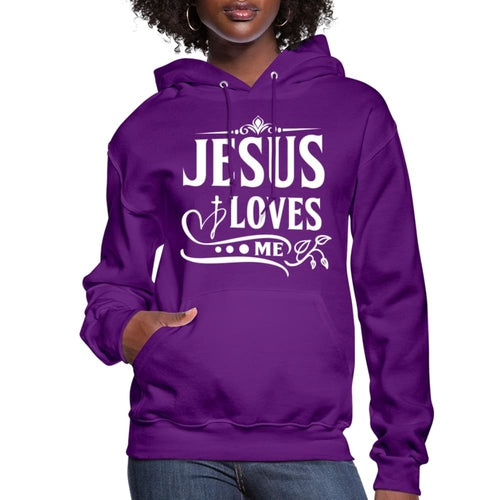 Womens Hoodie - Jesus Loves