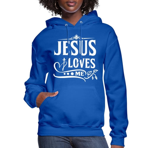 Womens Hoodie - Jesus Loves